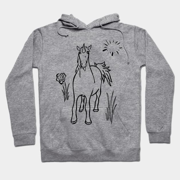 Magical Unicorn on a Sunny Day Hoodie by A Magical Mess